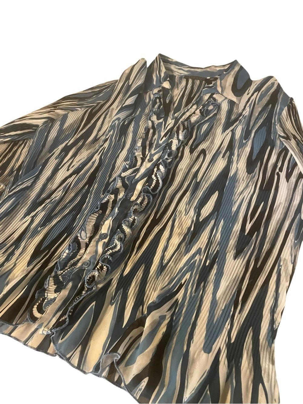 Stone XL ruffled blouse excellent t condtition see pics